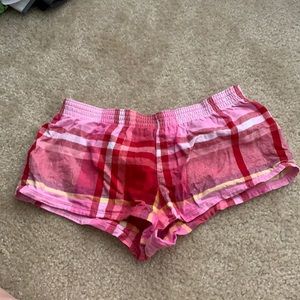 4 for $10 PINK plaid pajama shorts